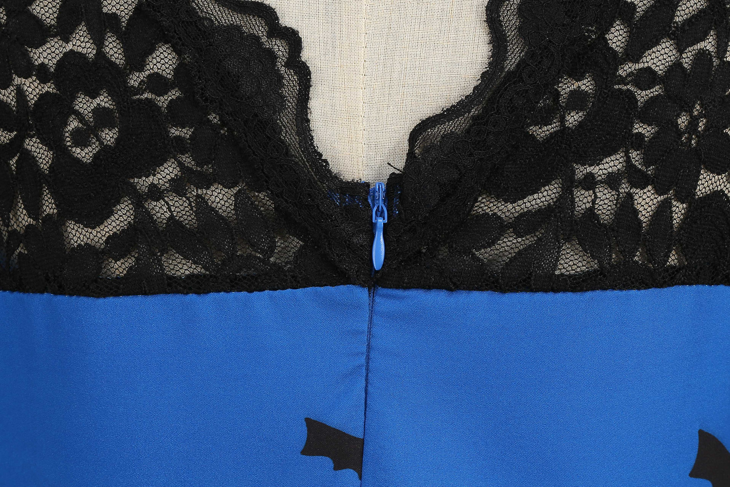 Womens Retro Lace round Neck Short-Sleeved Printed Maxi Dress for Cosplay Party